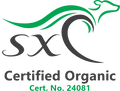 SXC Certified Organic logo with certification number 24081.