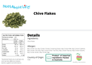 Chive Flakes - Nuts About LifeCHIF9847Nuts About Life