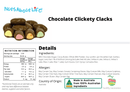 Chocolate Clickety Clacks - Nuts About LifeCCC7409Nuts About Life