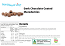 Dark Chocolate Coated Macadamias - Nuts About LifeDCM3708Nuts About Life