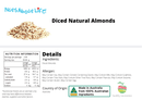 Diced Natural Almonds - Nuts About LifeDNA6808Nuts About Life