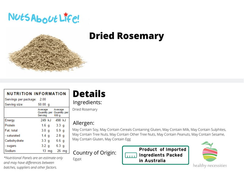 Dried Rosemary - Nuts About LifeDR9144Nuts About Life