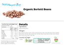 Organic Borlotti Beans - Nuts About LifeOBB5405Nuts About Life