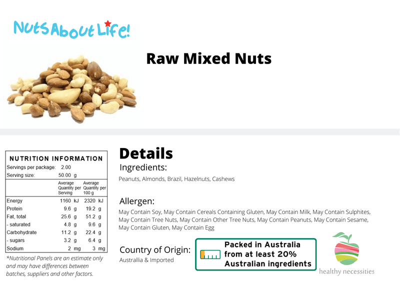Raw Mixed Nuts - Nuts About LifeRMN1512Nuts About Life
