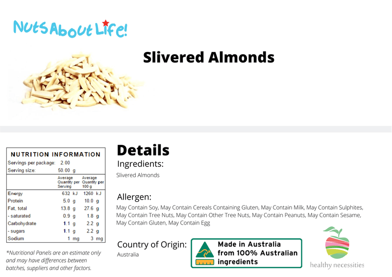 Slivered Almonds - Nuts About LifeALMS1864Nuts About Life