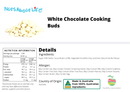 White Chocolate Cooking Buds - Nuts About LifeWCCB9921Nuts About Life